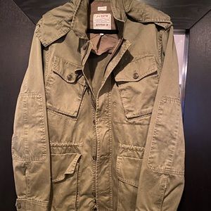 J. Crew olive cargo jacket